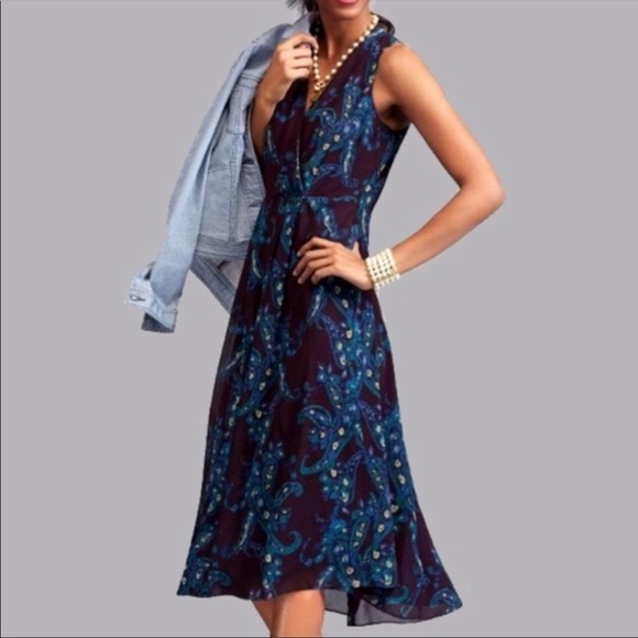 CAbi Dresses & Skirts - CAbi Treasure Paisley Print Spring Dress 3461